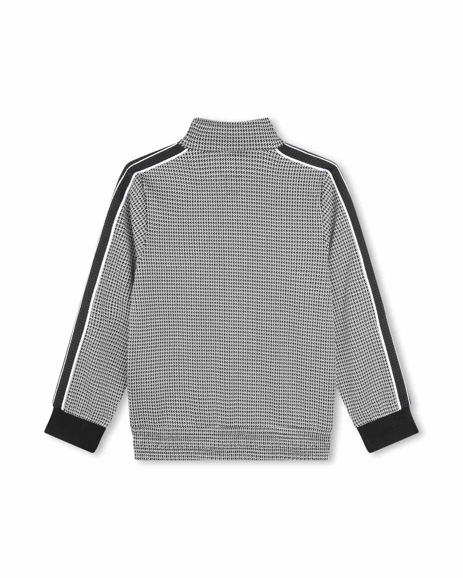 Gilet motif pied de poule - Black