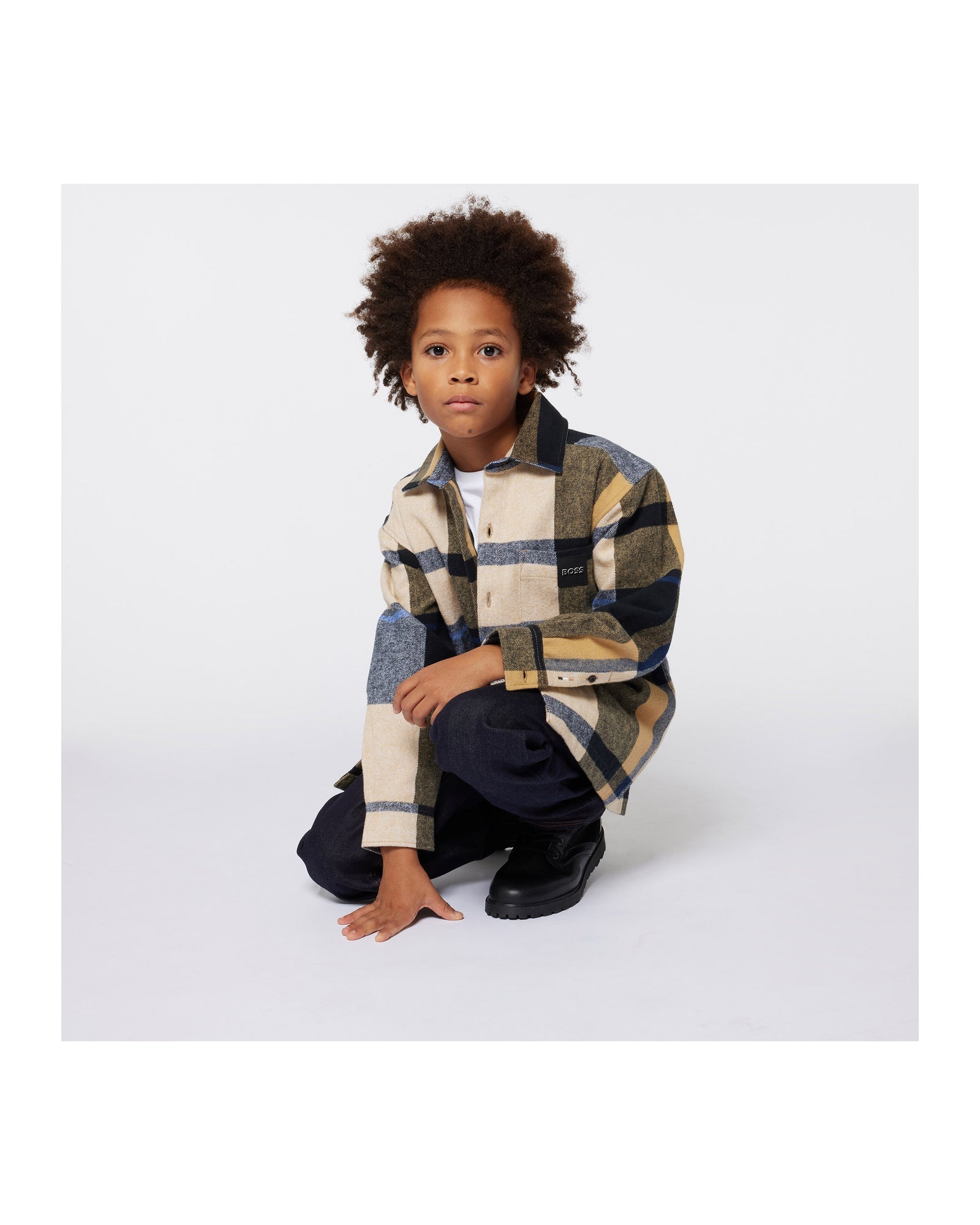 Chemise à manches longues boutonnée en coton - Cookie