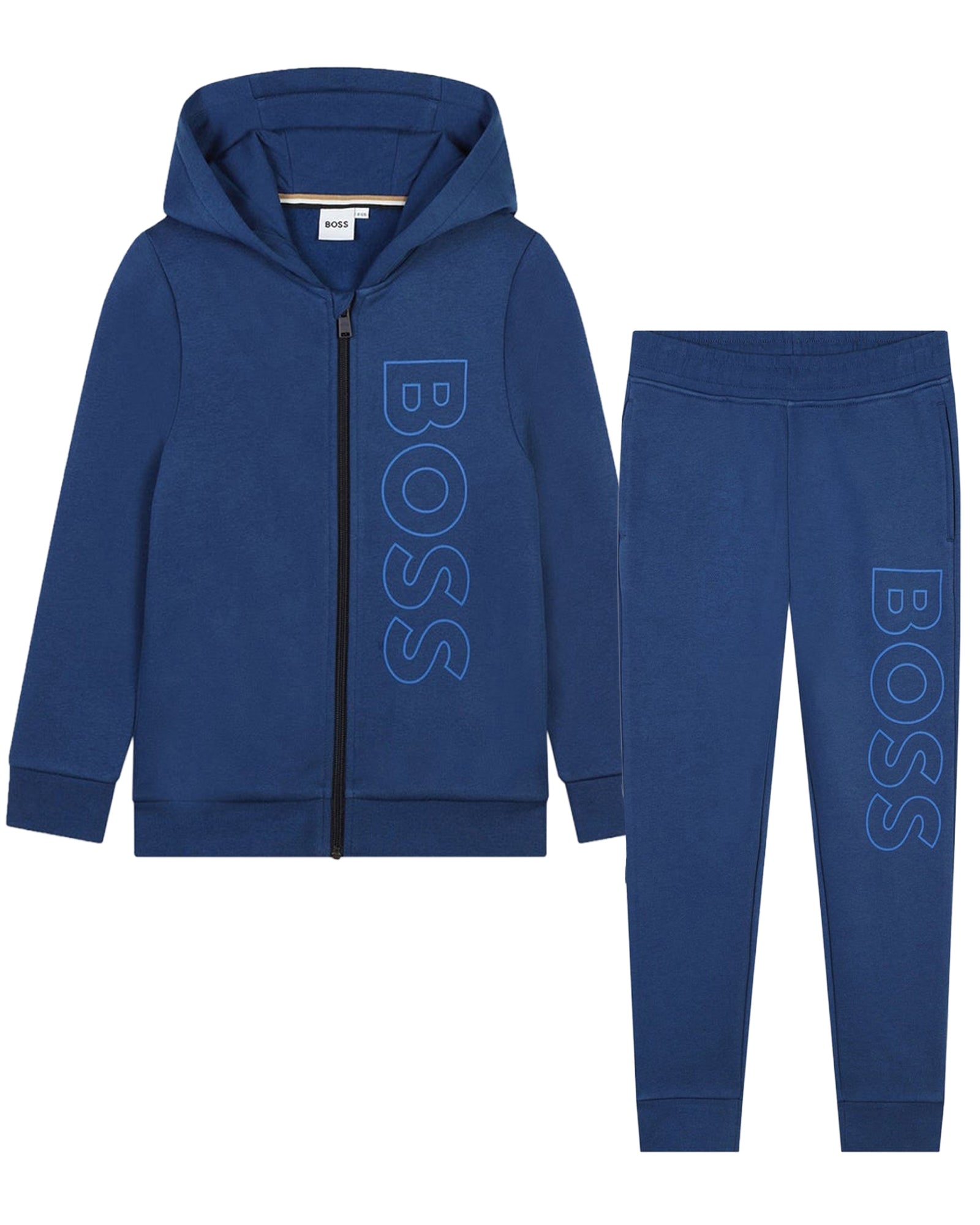 Cardigan and cotton trousers tracksuit set - Nocturne