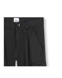Cotton pocket trousers - Black