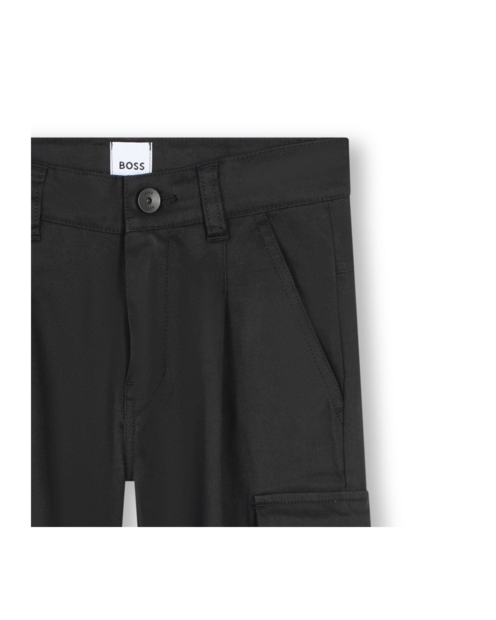 Cotton pocket trousers - Black
