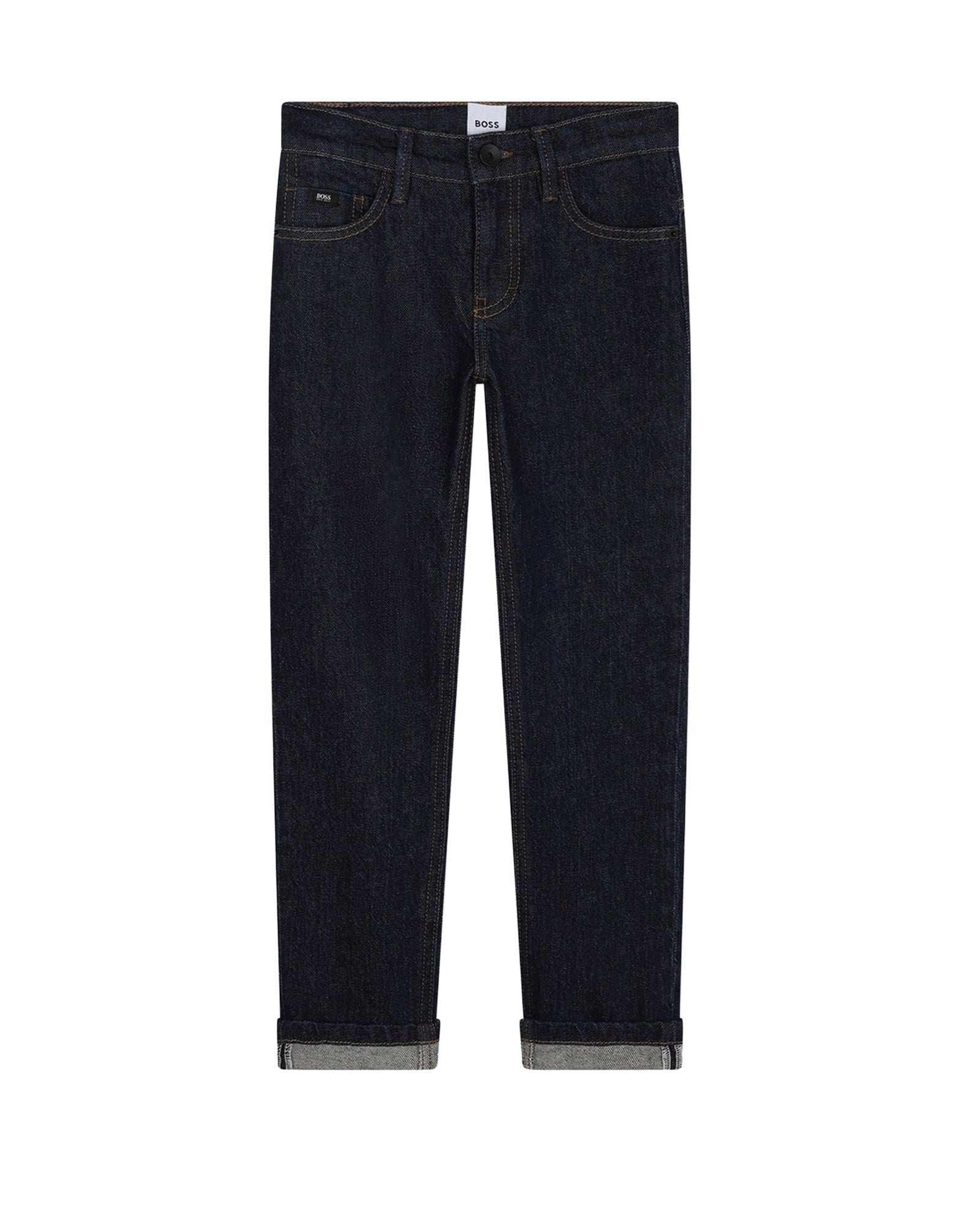 Adjustable 5-pocket denim trousers - Rinse Wash