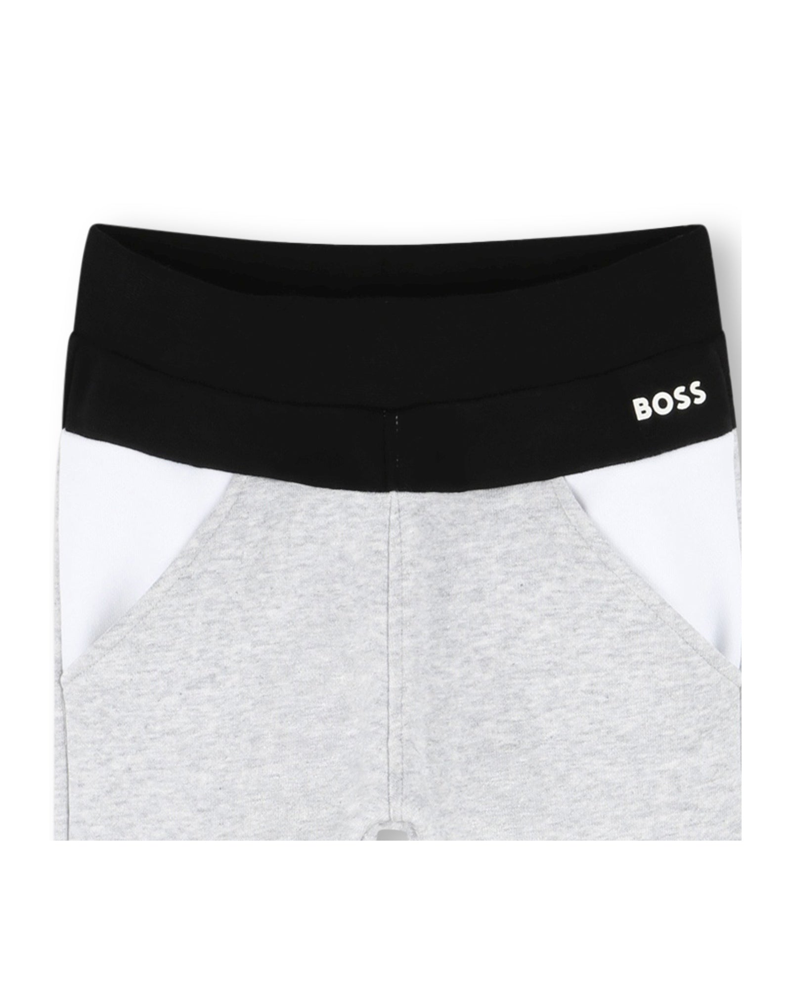 Pantalon de survêtement à découpes en coton - Gris Chiné