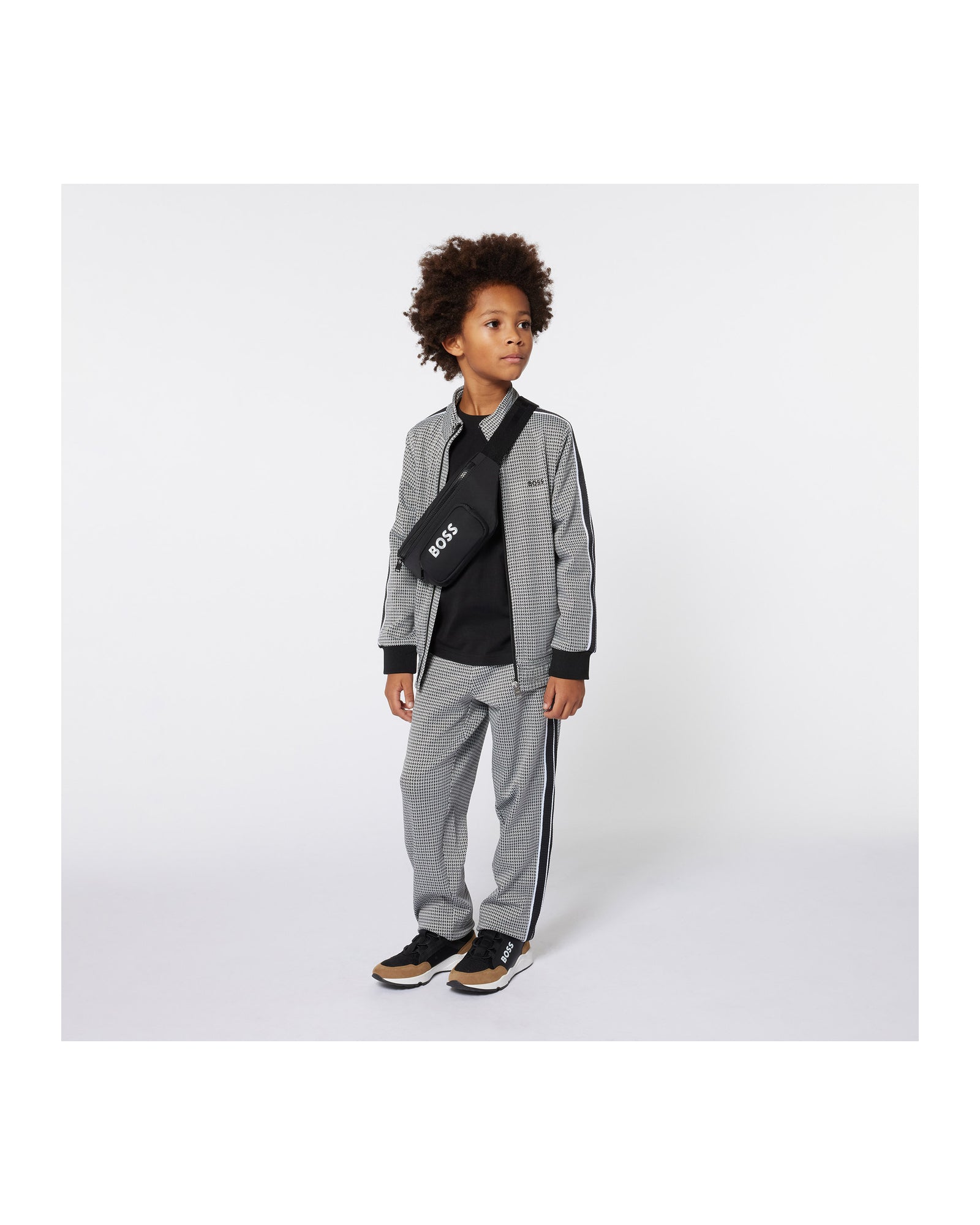 Pantalon de survêtement en jacquard - Black