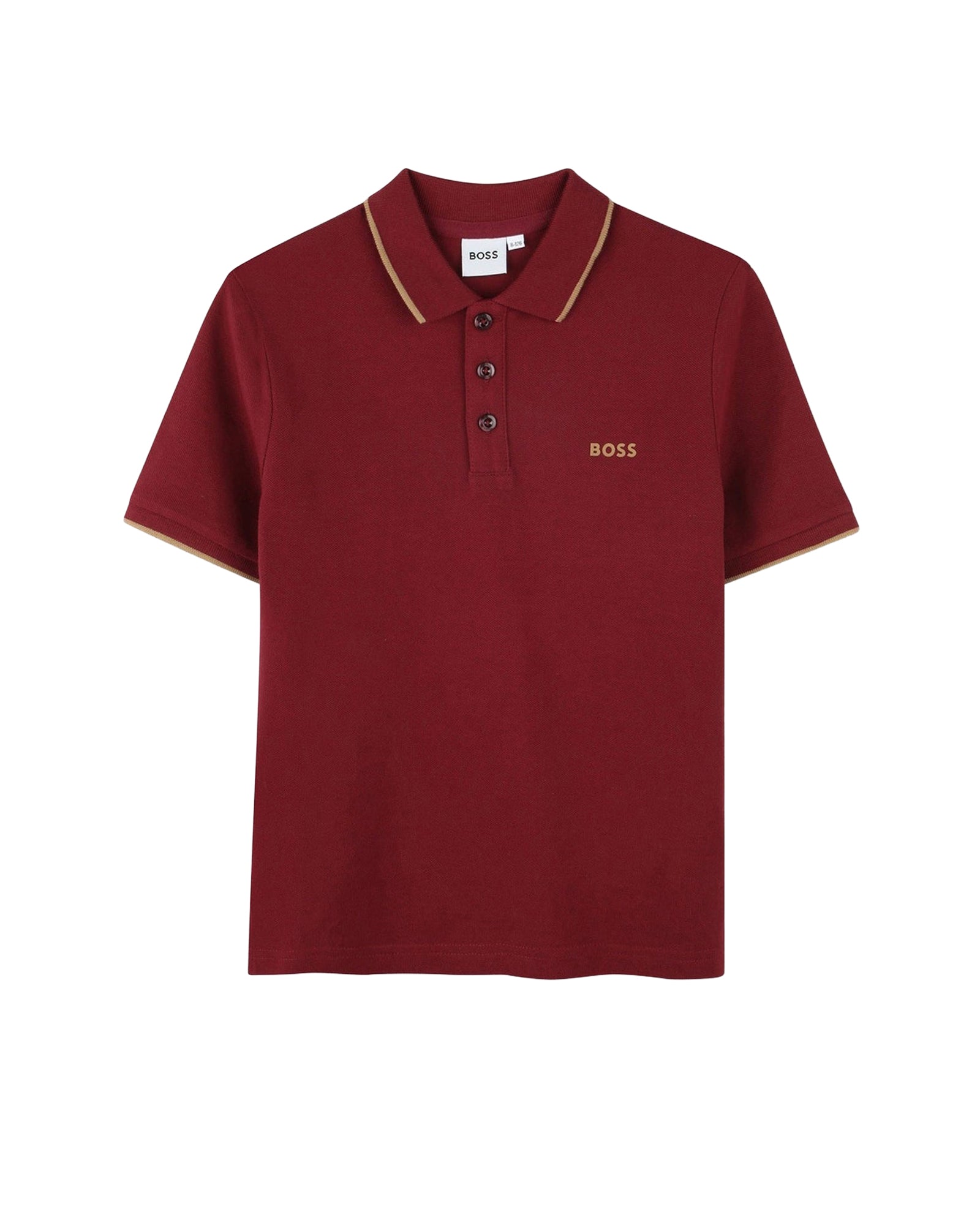 Polo à manches courtes à logo en coton - Garnet