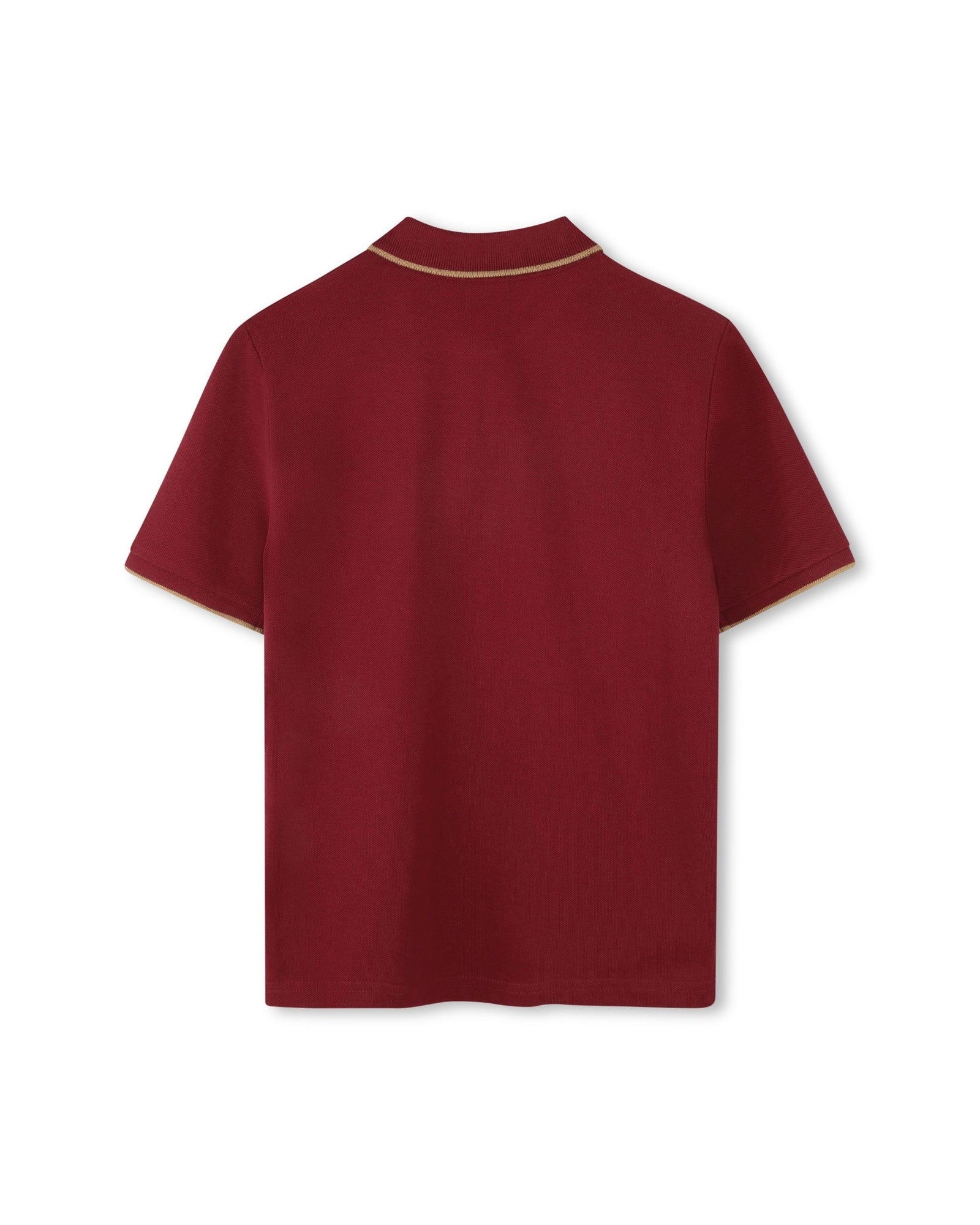 Polo à manches courtes à logo en coton - Garnet