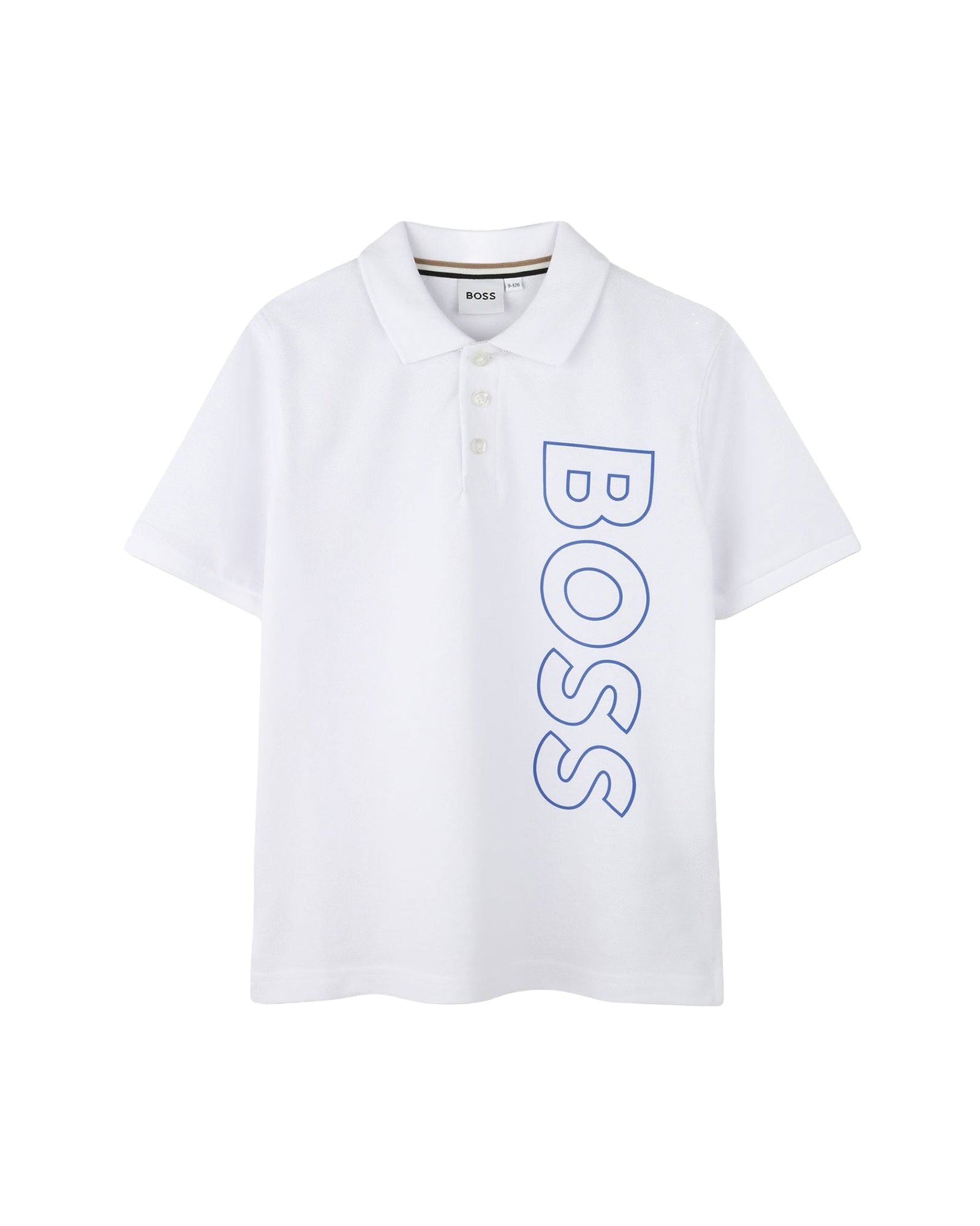Polo à manches courtes à logo en coton - Blanc