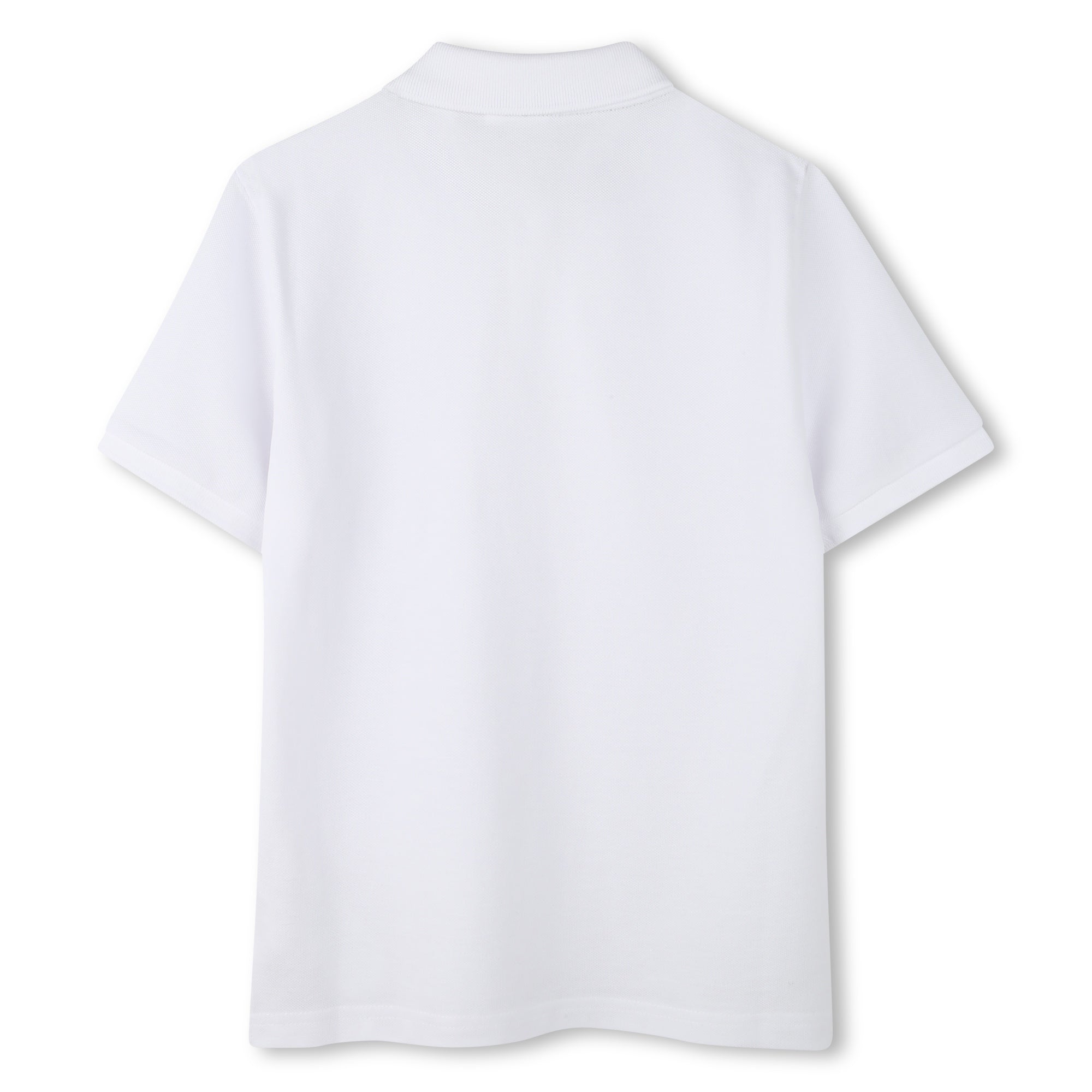 Polo à manches courtes à logo en coton - Blanc