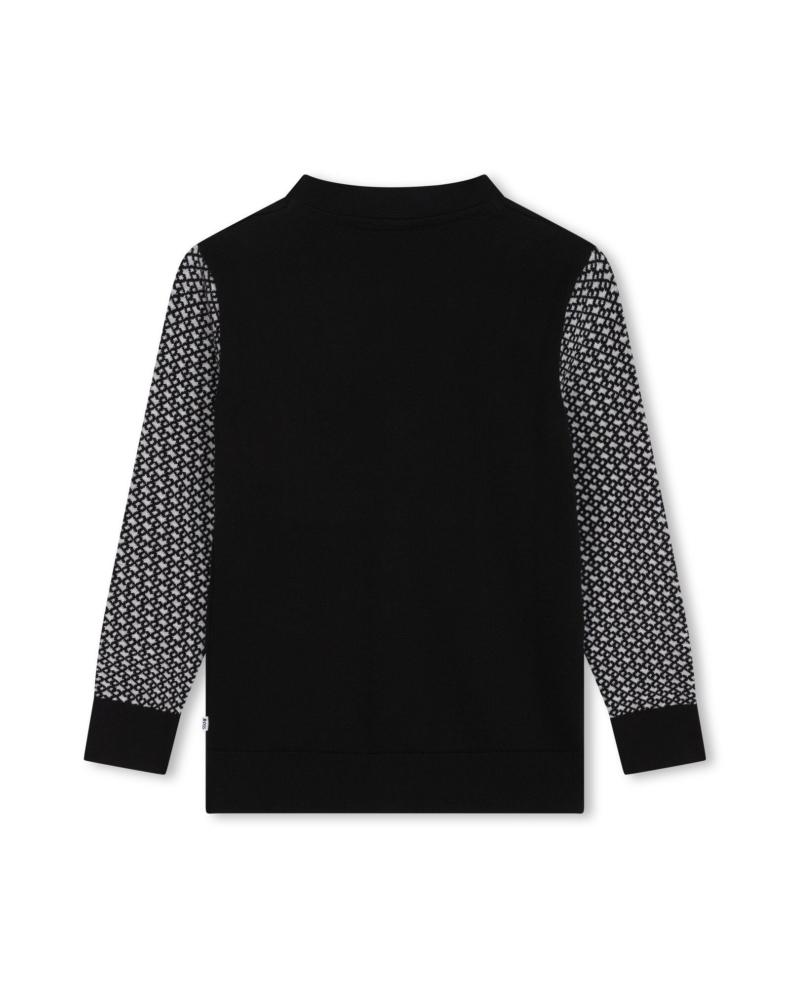 Cardigan à logo en coton - Black