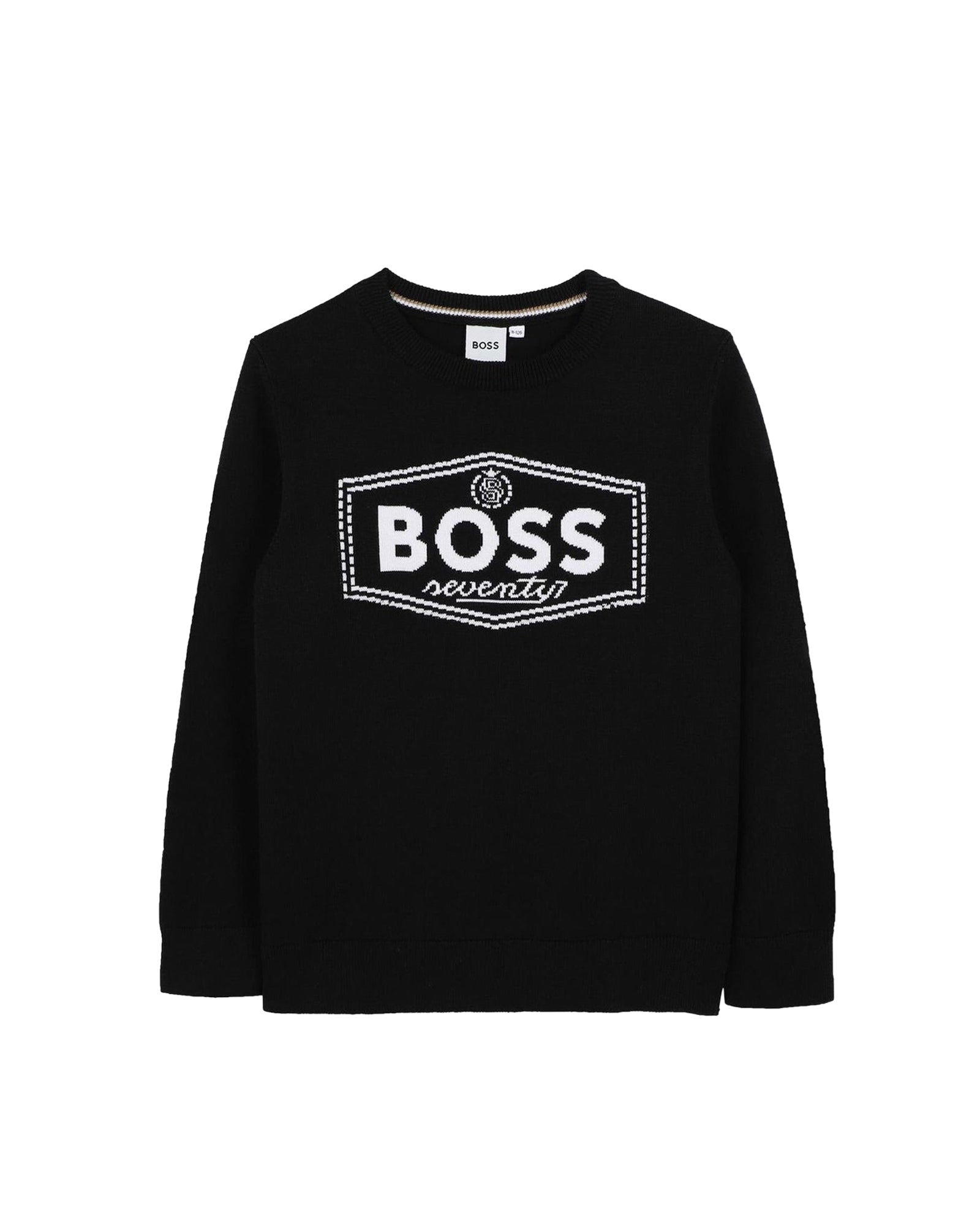 Pull illustration logo en coton - Black