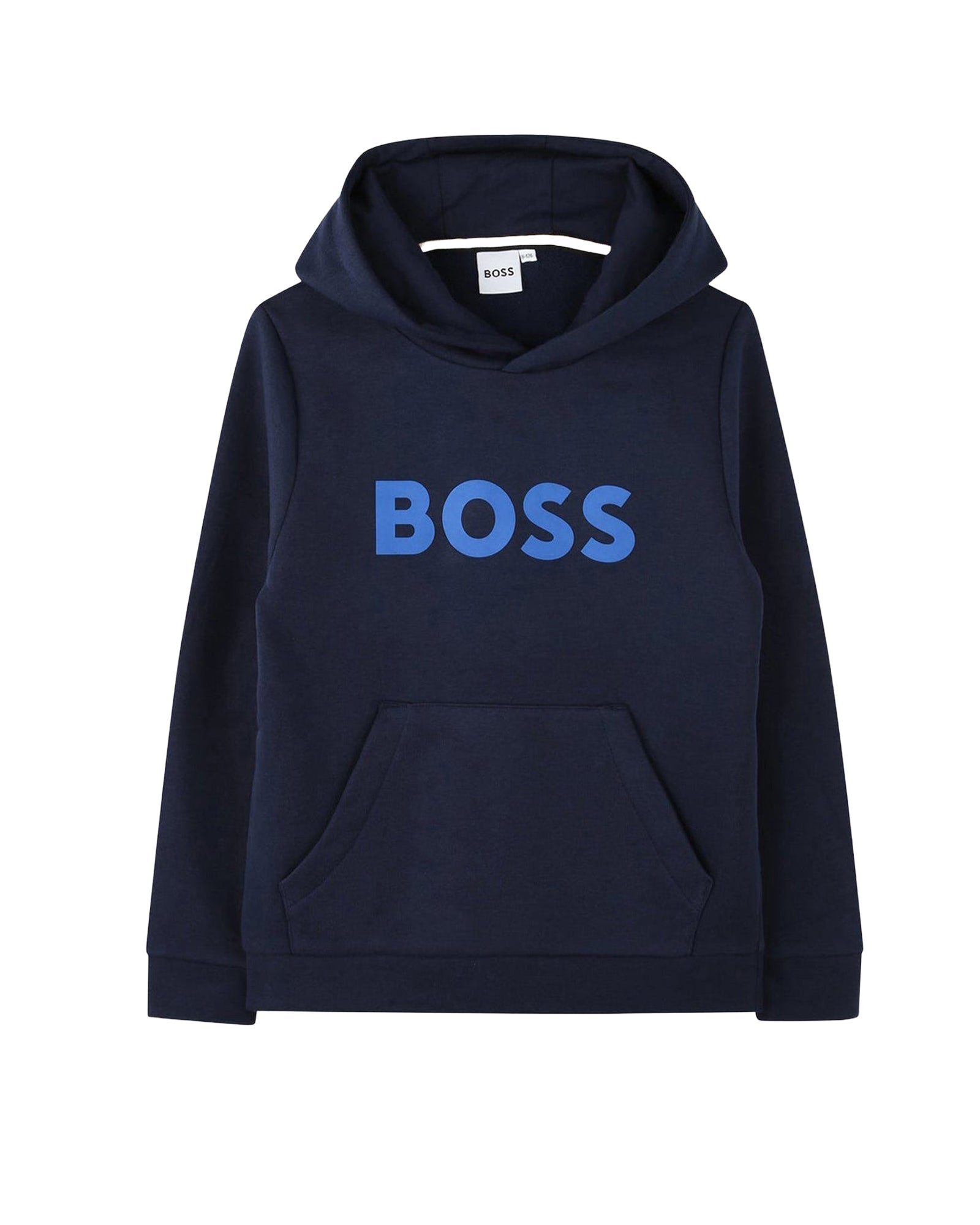 Sweatshirt à manches longues à capuche en coton - Bleu Cargo