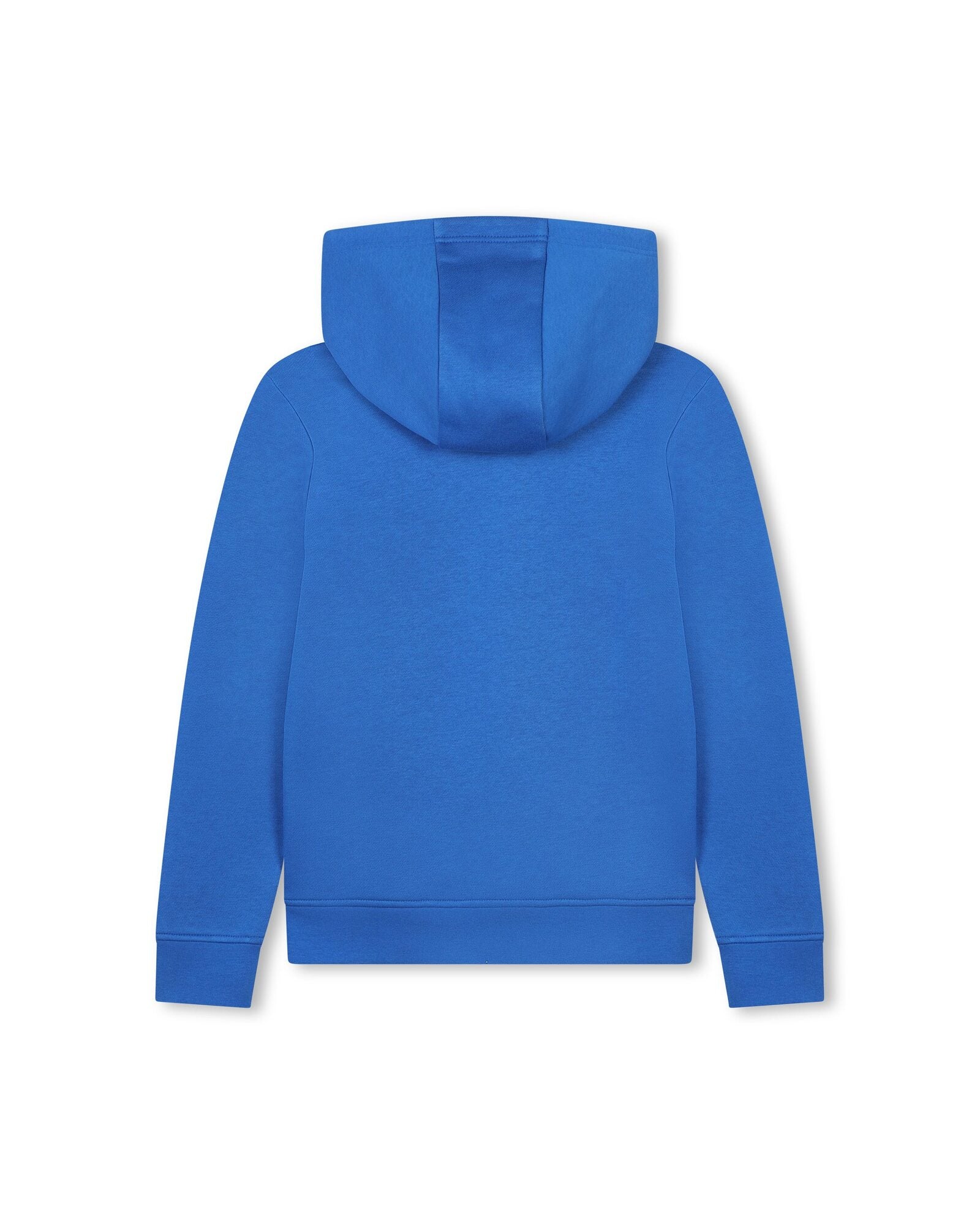 Long-sleeved cotton hooded sweatshirt - Brightcobalt