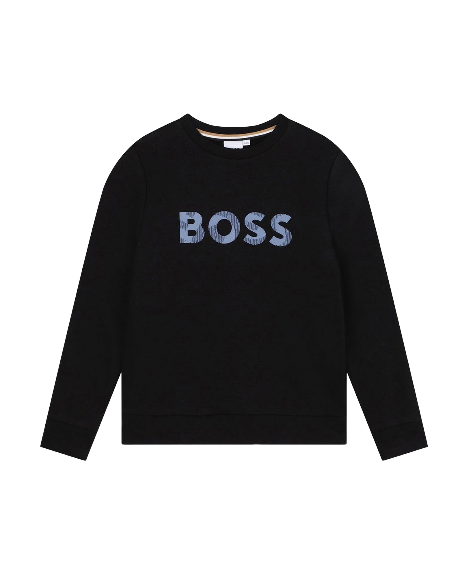 Cotton logo round-neck sweatshirt - Black