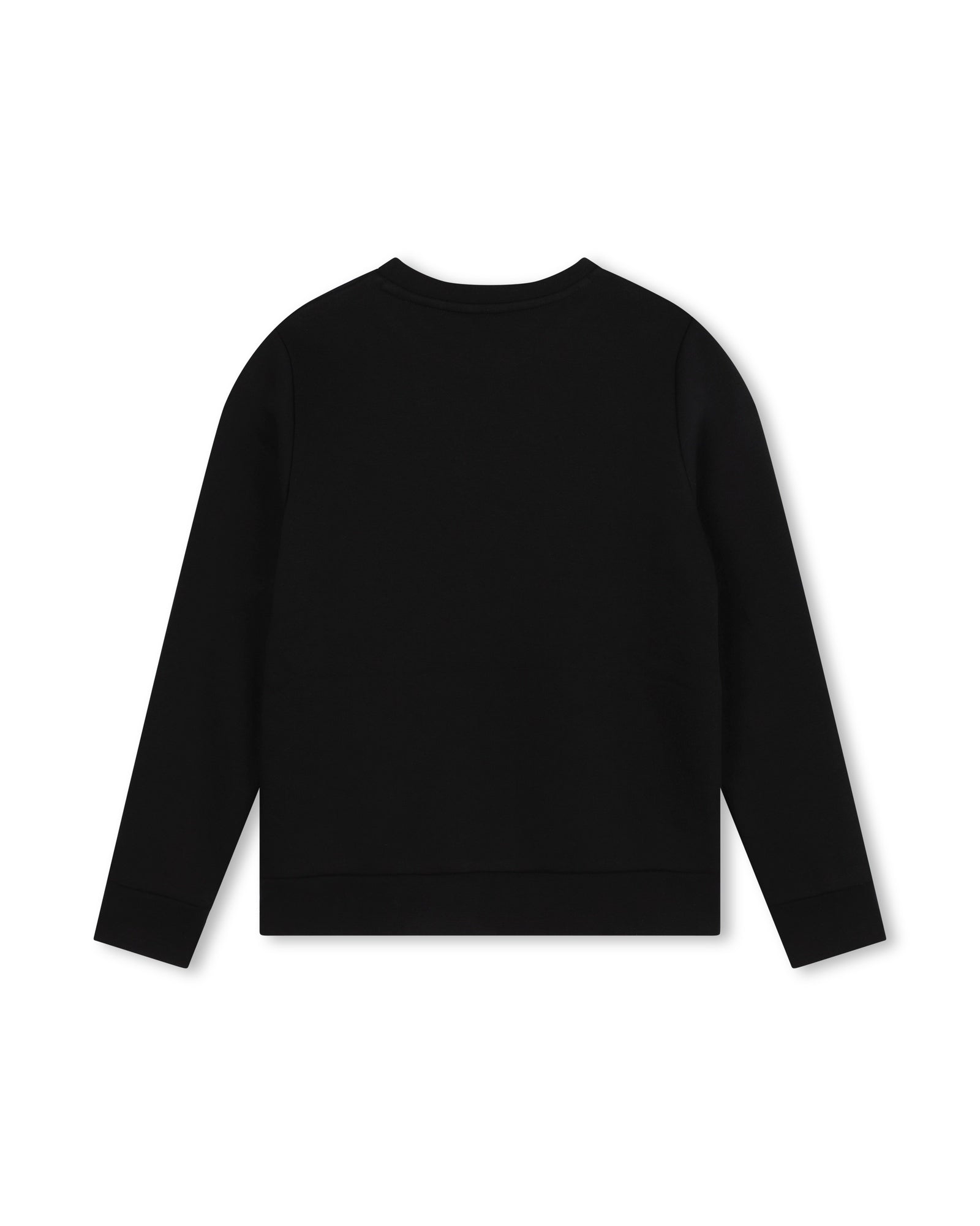 Cotton logo round-neck sweatshirt - Black