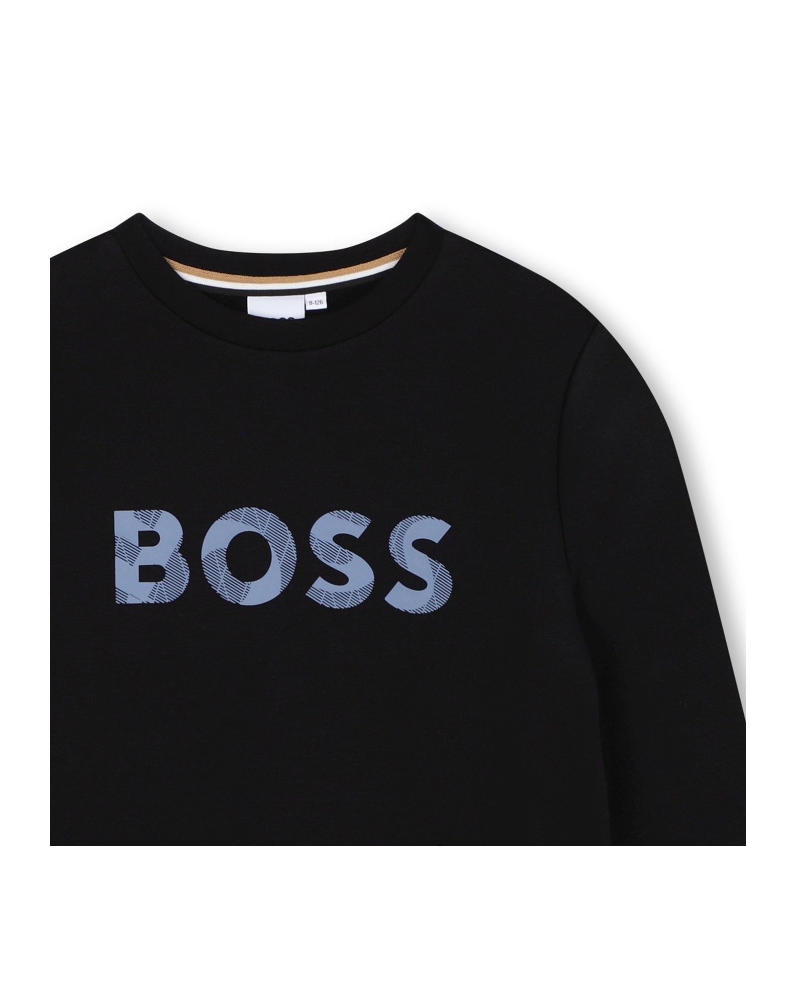 Cotton logo round-neck sweatshirt - Black