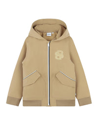 Gilet à capuche à zip - Cookie