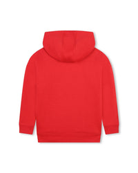 Sweat à capuche illustration fantaisie en coton - Piment