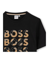 T-shirt à manches courtes en coton - Black