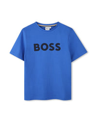 Short-sleeved cotton T-shirt - Brightcobalt