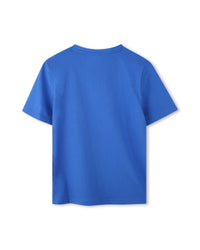 Short-sleeved cotton T-shirt - Brightcobalt
