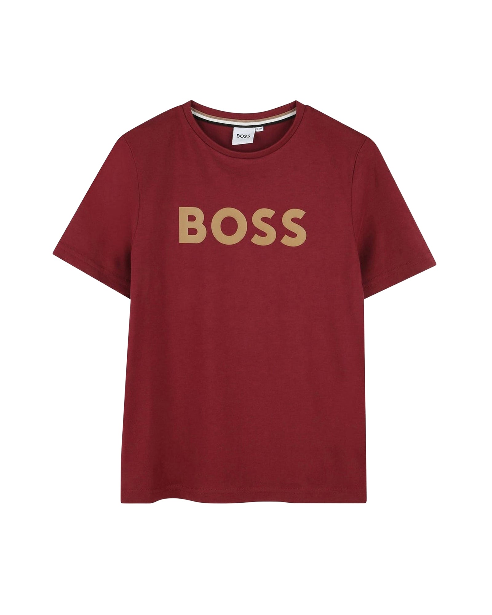 Short-sleeved cotton T-shirt - Garnet