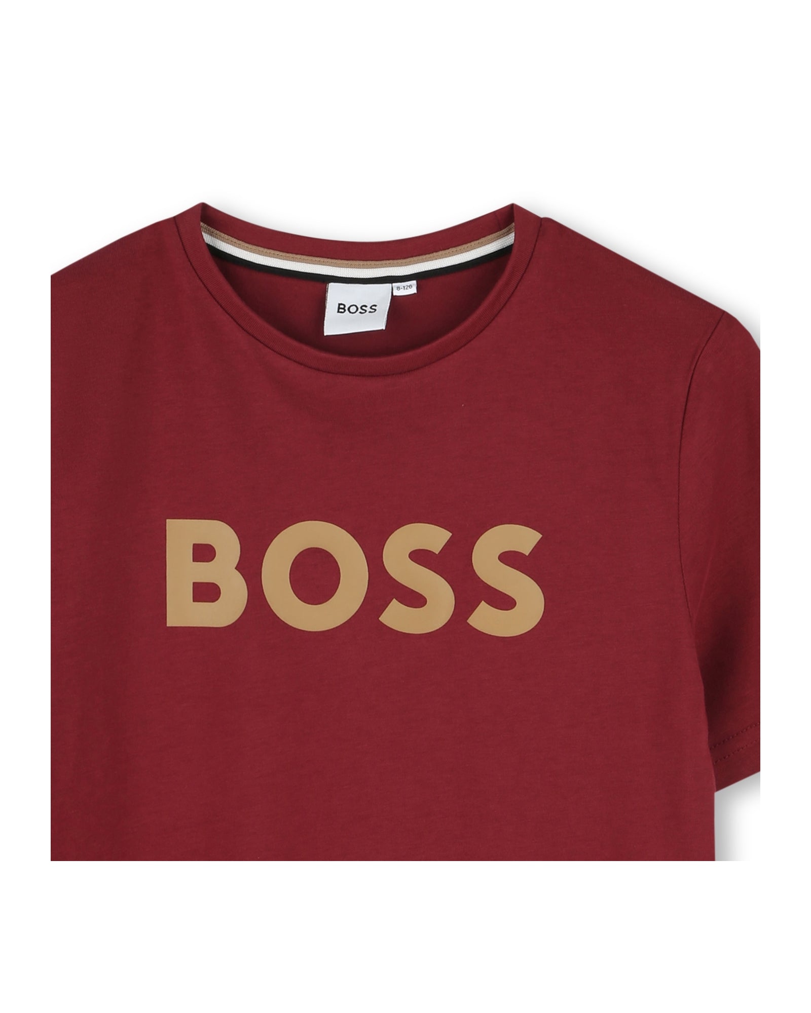 Short-sleeved cotton T-shirt - Garnet