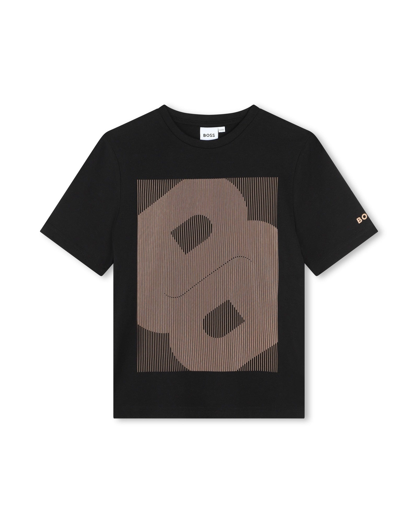 T-shirt à manches courtes à illustrations en coton - Black