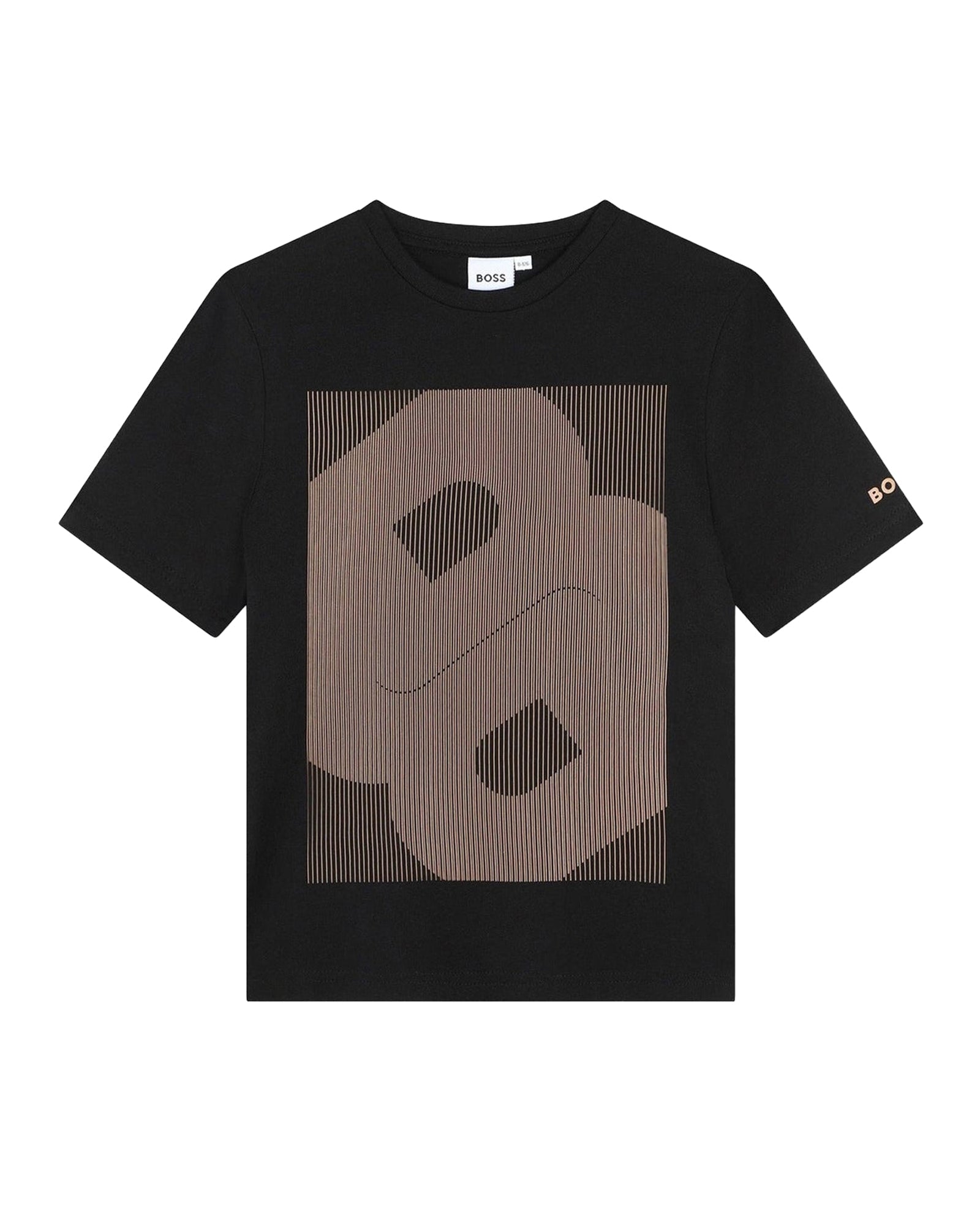 T-shirt à manches courtes à illustrations en coton - Black