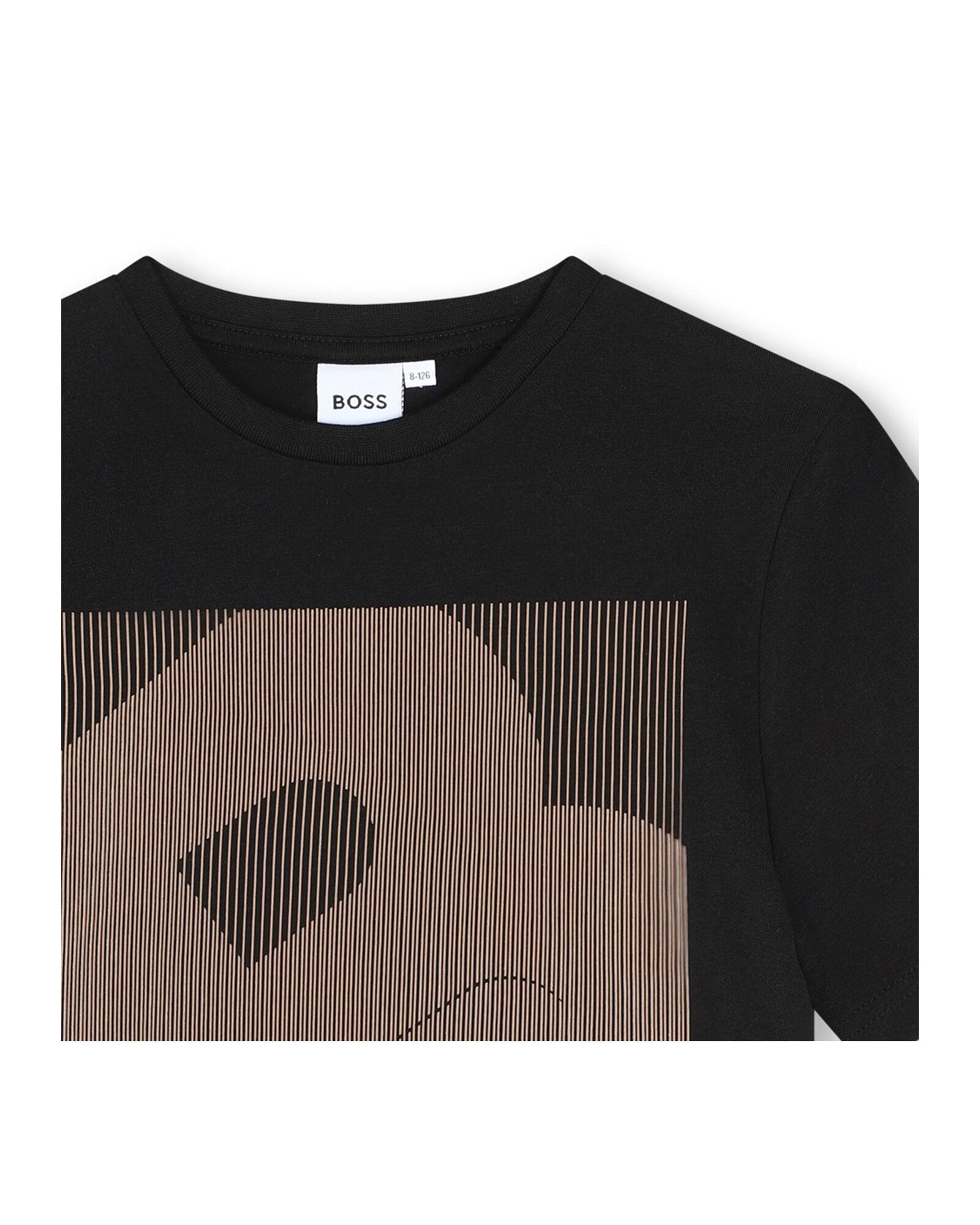 T-shirt à manches courtes à illustrations en coton - Black