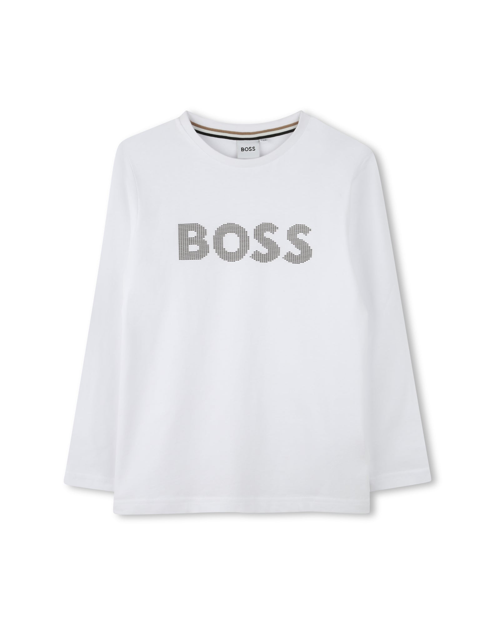 T-shirt à manches longues à logo en coton - Blanc