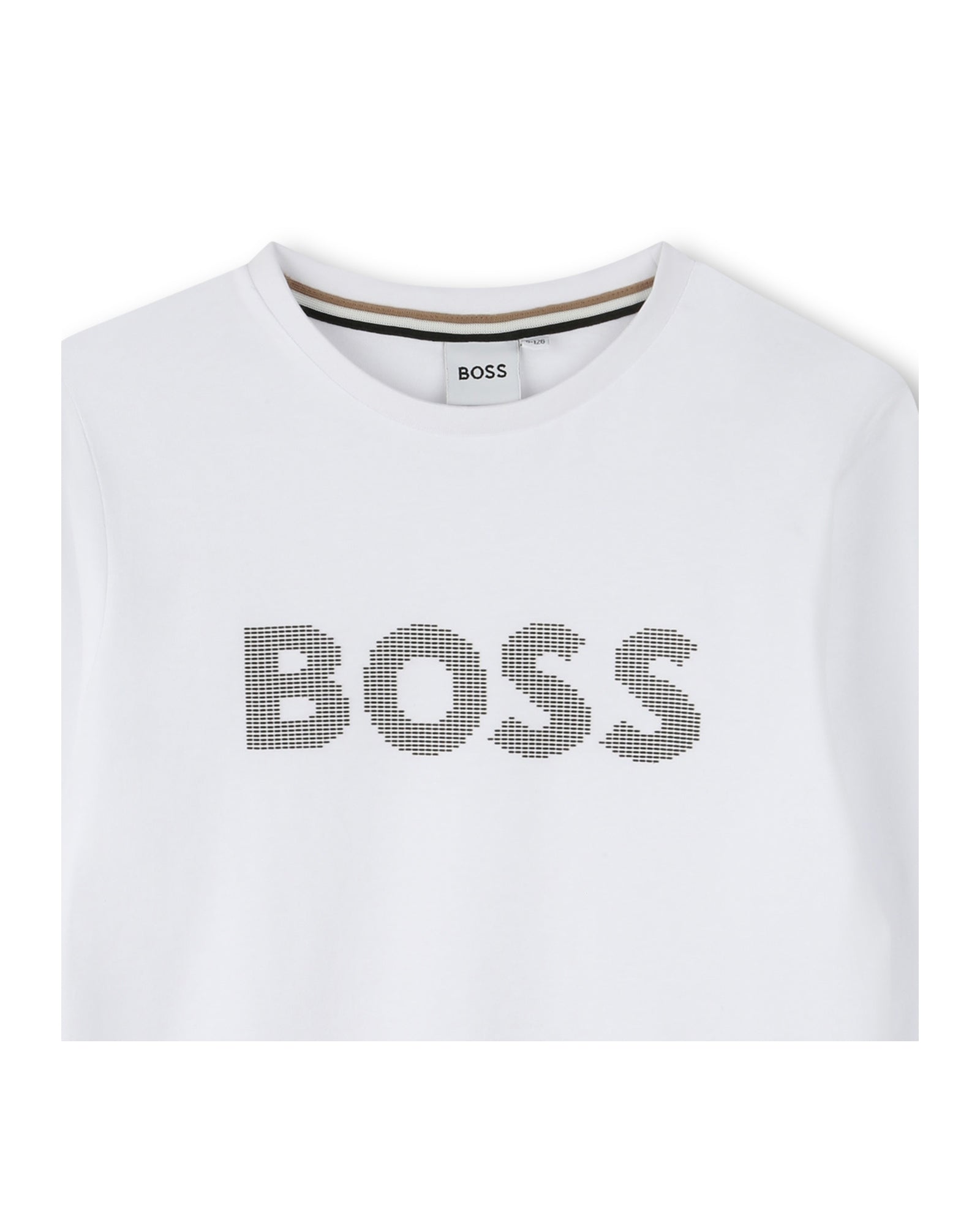 T-shirt à manches longues à logo en coton - Blanc