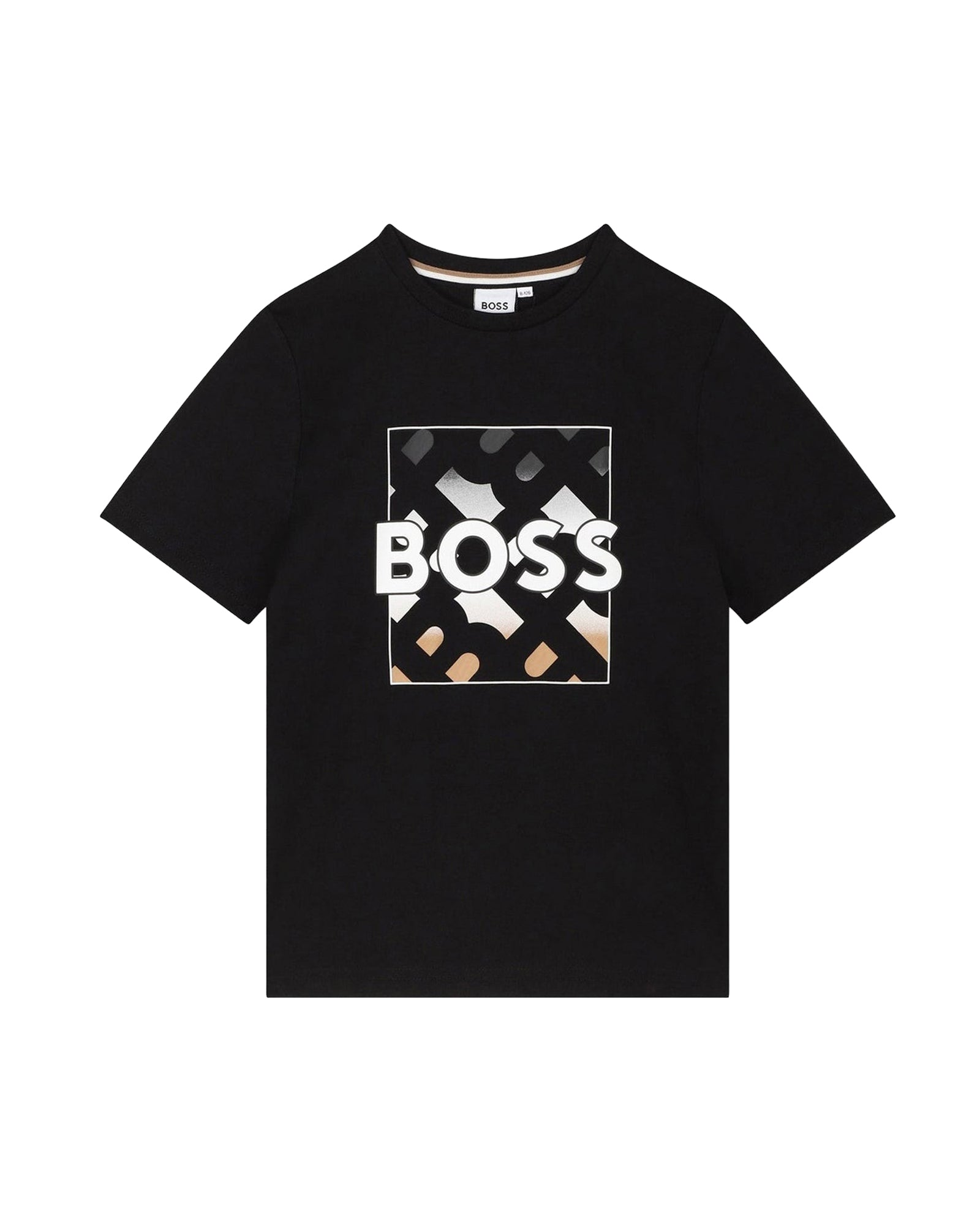 Cotton t-shirt with fancy illustrations - Black