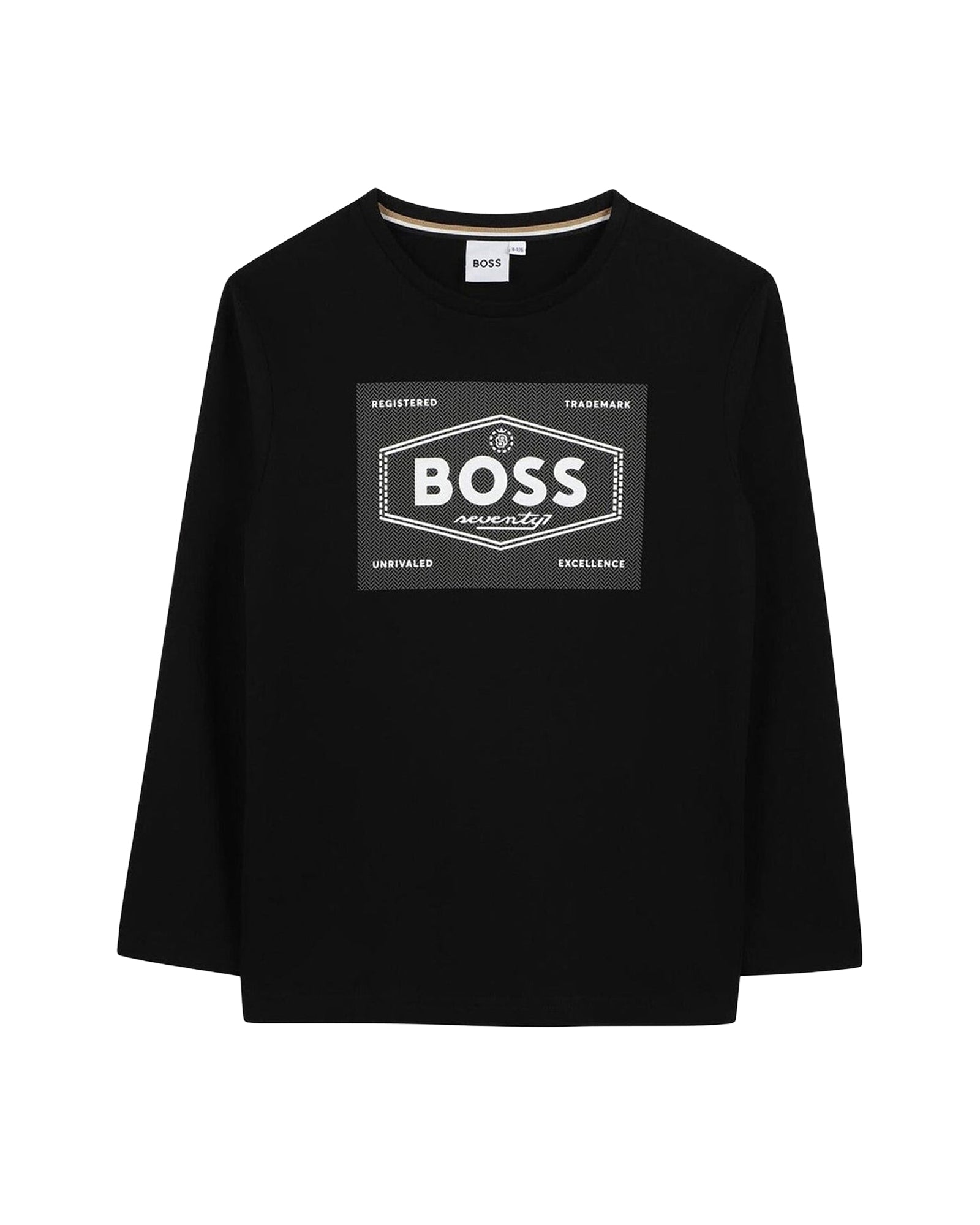 T-shirt à manches longues à illustrations en coton - Black