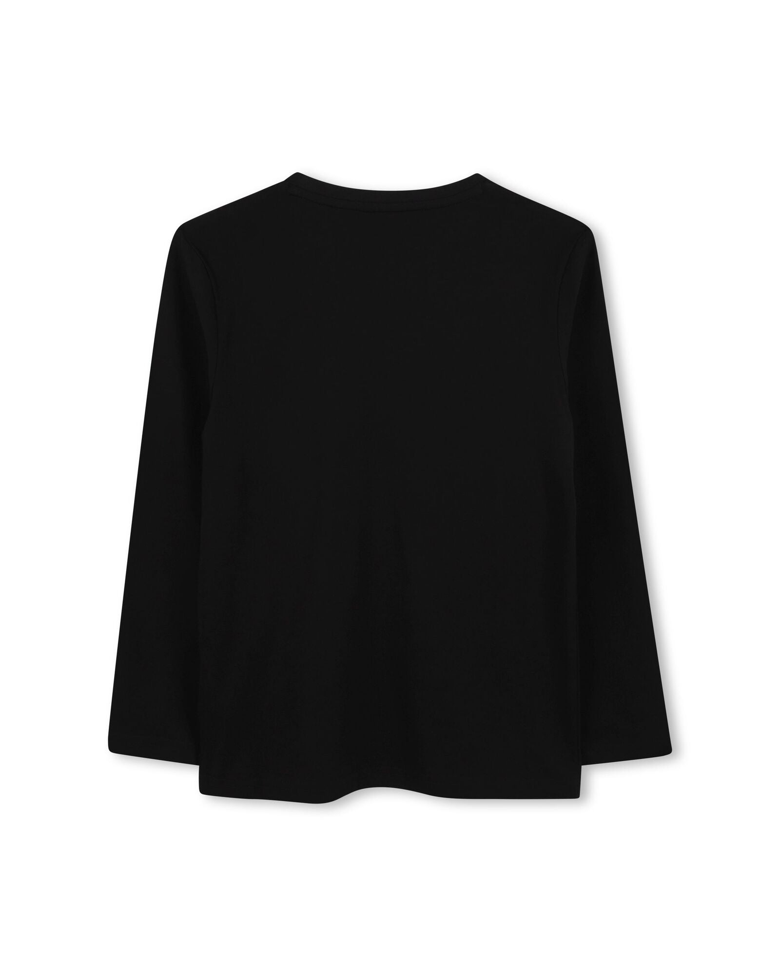T-shirt à manches longues à illustrations en coton - Black