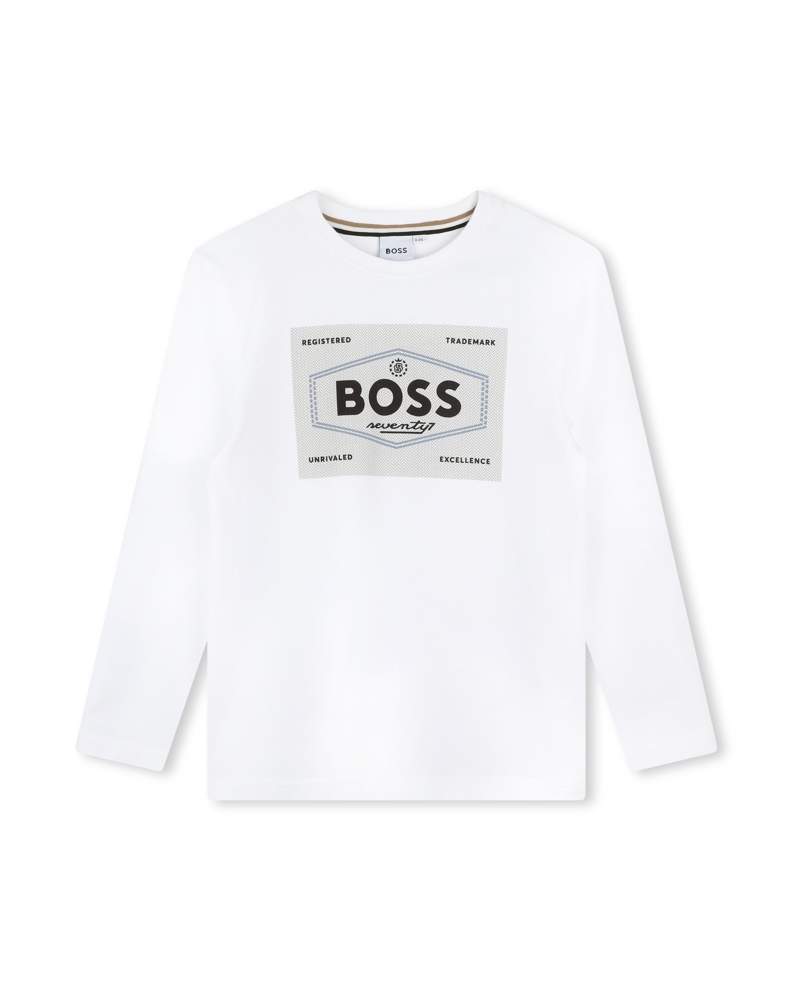 T-shirt à manches longues à illustrations en coton - Blanc