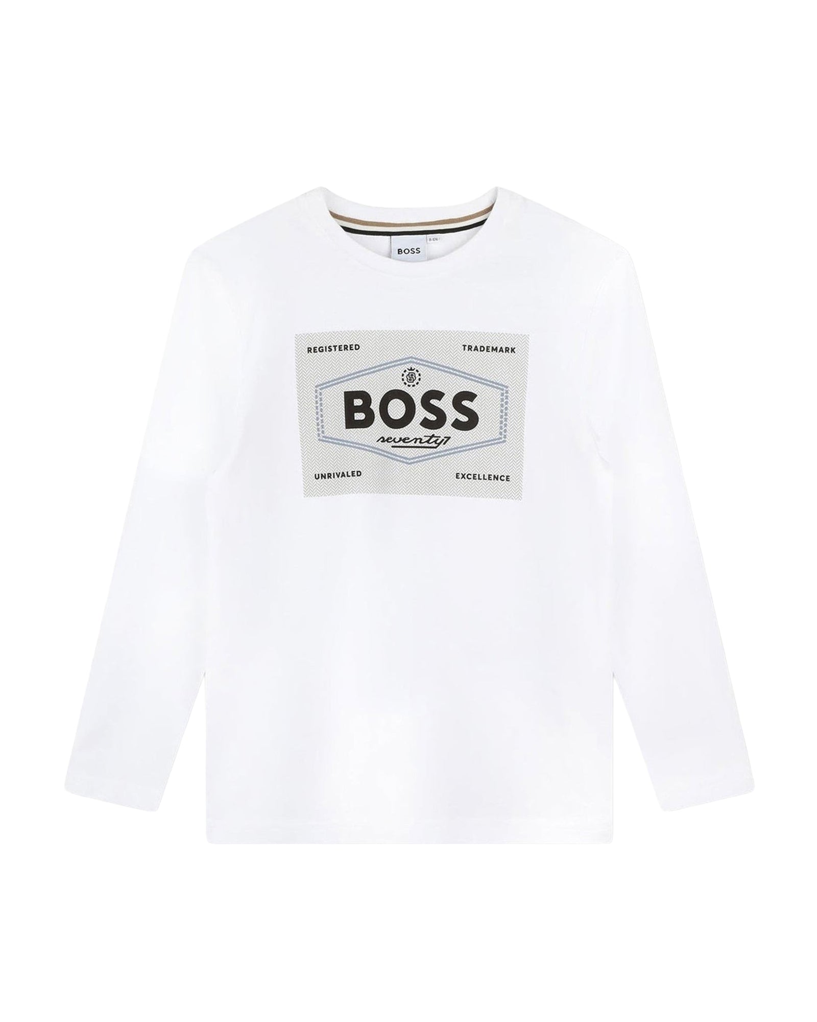 T-shirt à manches longues à illustrations en coton - Blanc