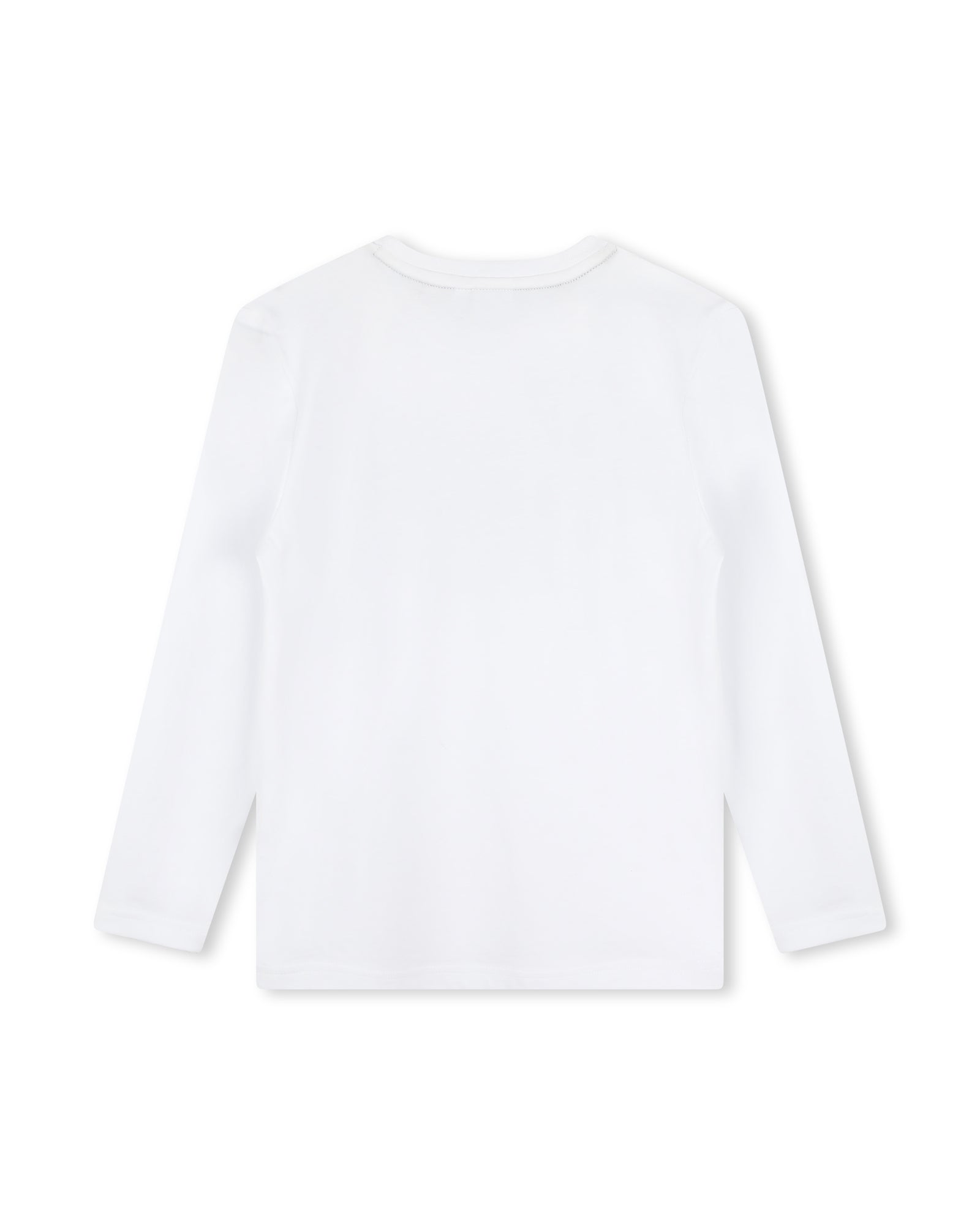 T-shirt à manches longues à illustrations en coton - Blanc