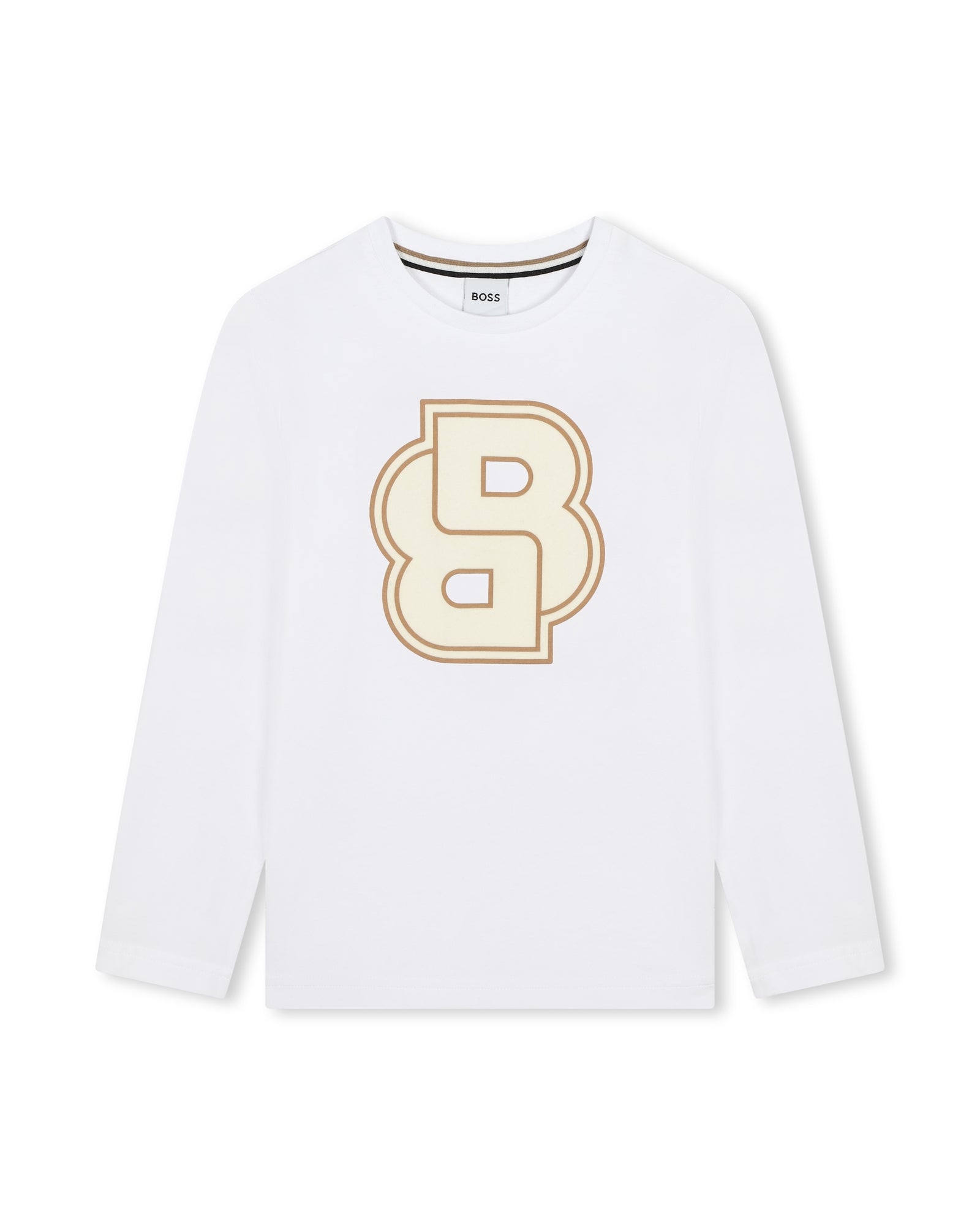 T-shirt à manches longues à illustrations en coton - Blanc