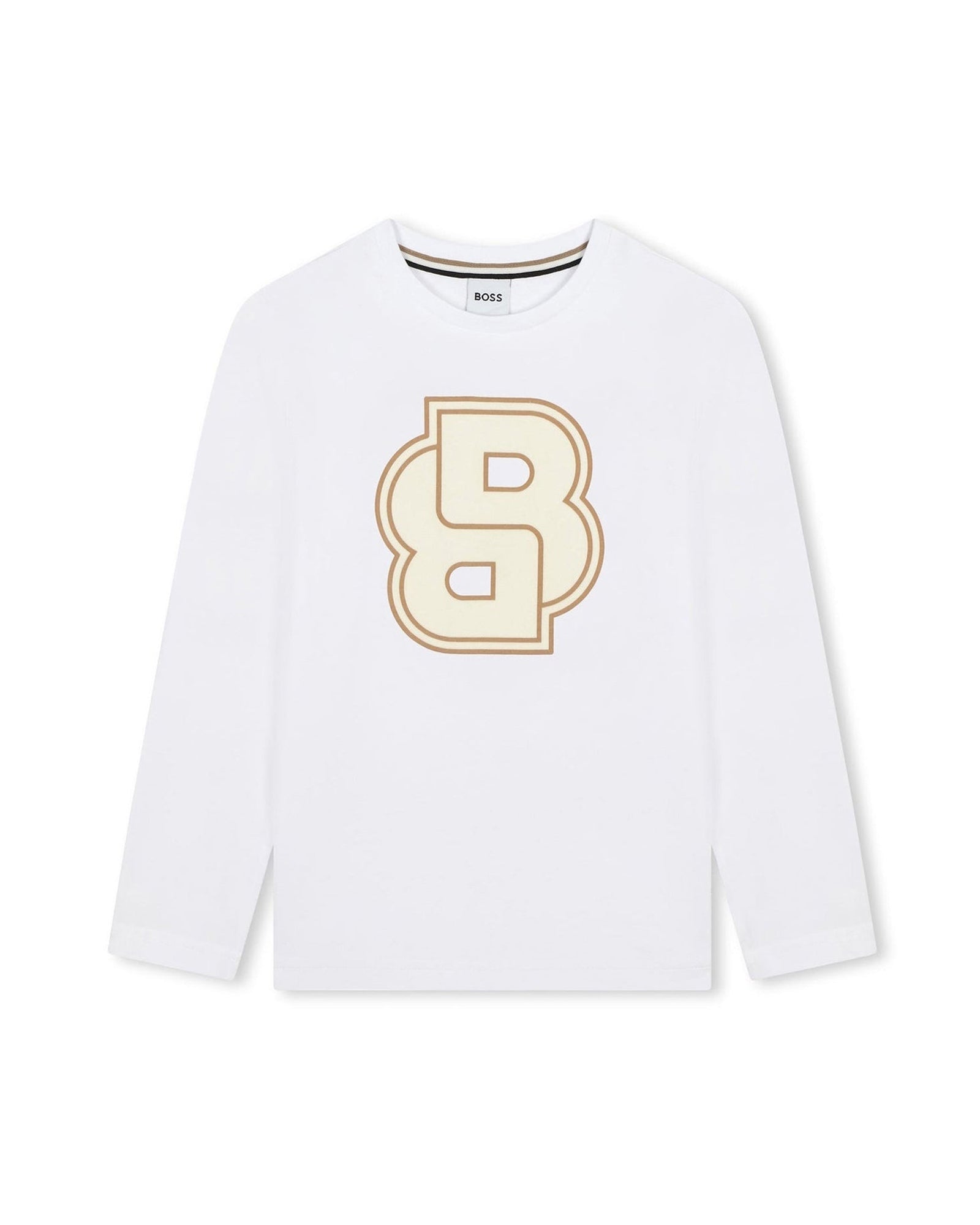T-shirt à manches longues à illustrations en coton - Blanc