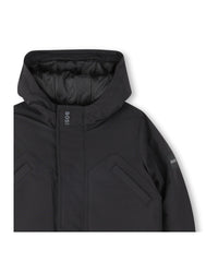Parka à capuche maxi poches - Black