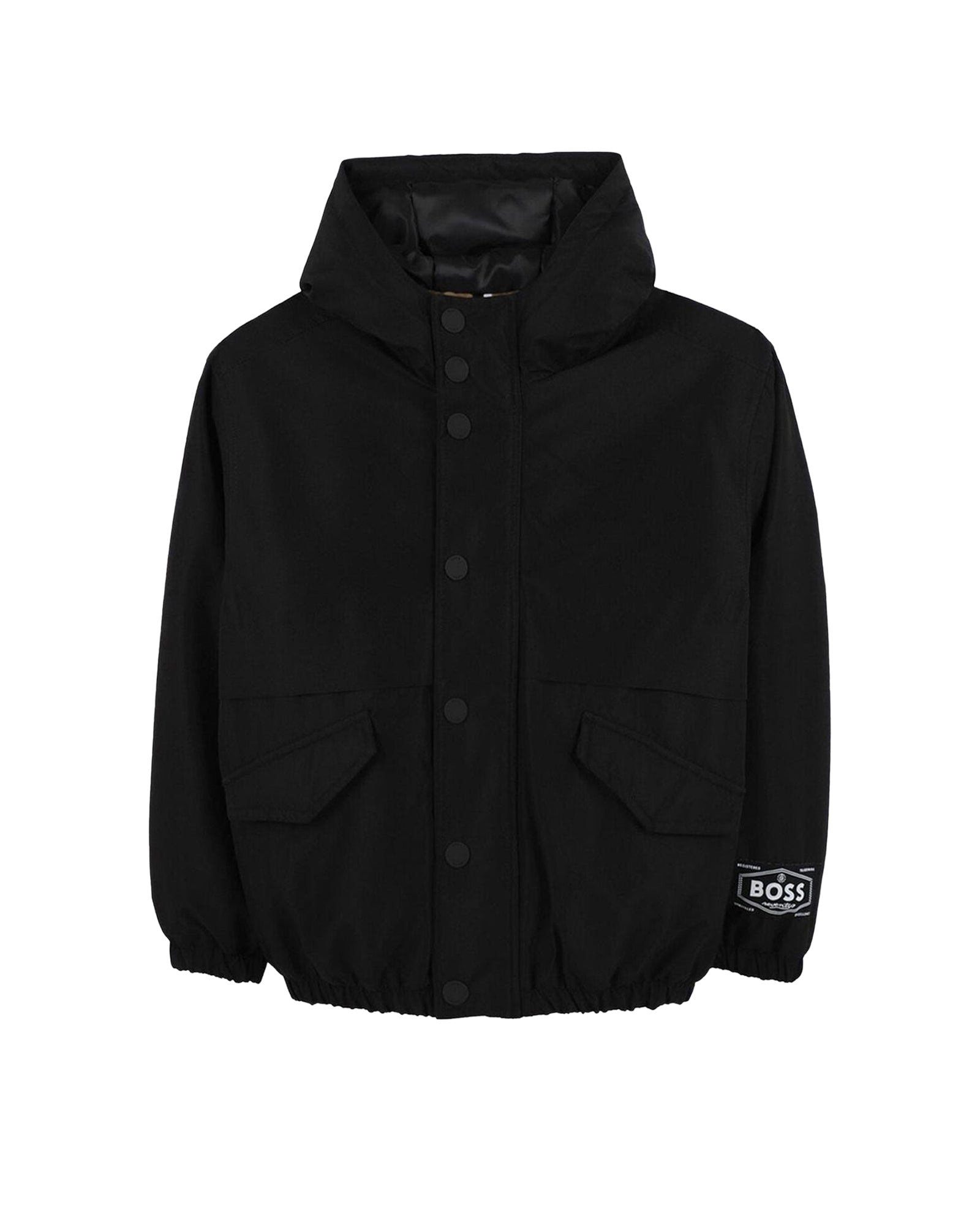 Blouson à capuche à zip - Black