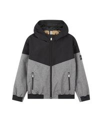 Windproof hooded jacket - Black