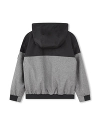 Windproof hooded jacket - Black