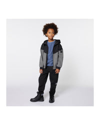 Windproof hooded jacket - Black