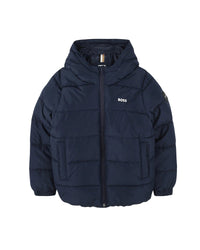 Doudoune à capuche - Bleu Cargo