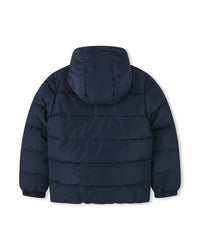 Doudoune à capuche - Bleu Cargo
