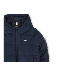 Doudoune à capuche - Bleu Cargo