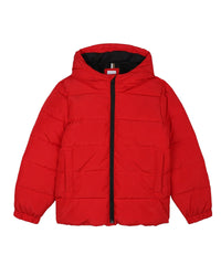 Hooded padded jacket - Piment