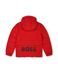 Hooded padded jacket - Piment