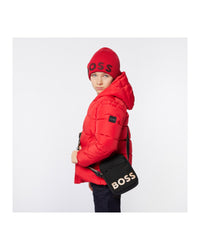 Hooded padded jacket - Piment